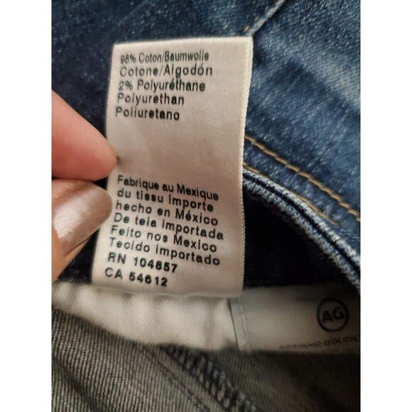 Ag Adriano Goldschmied Prima Cigarette Crop Jeans Medium Wash Blue Low Rise 26R - Picture 6 of 9